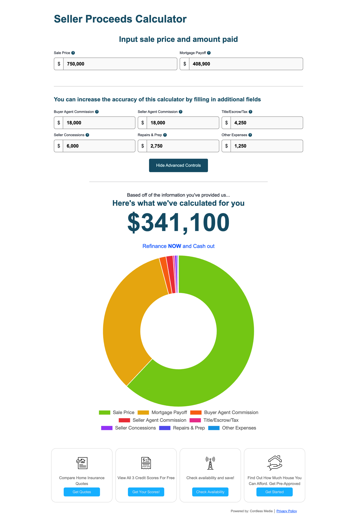 Seller Proceeds Calculator Expanded